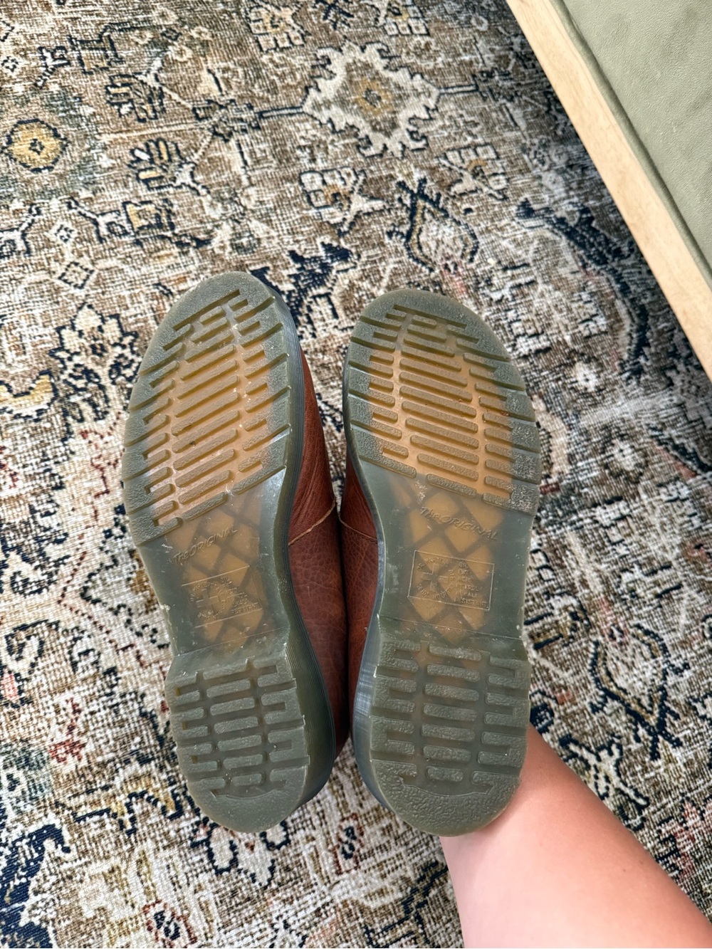 Dr. Martens Brown Double Strap Mary Jane Shoes - Picture 2 of 7